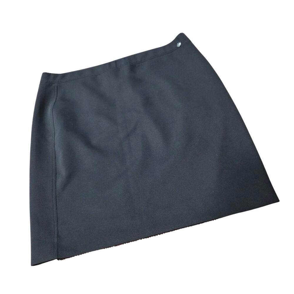 Marc Cain A-Line Black Skirt Fully Lined Size N6 12